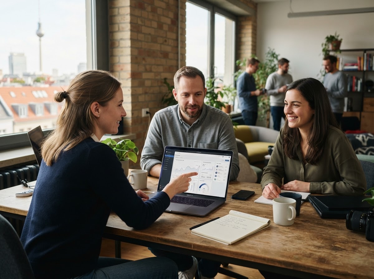 Klavenmaerk Team bei der Arbeit an Analysemodellen